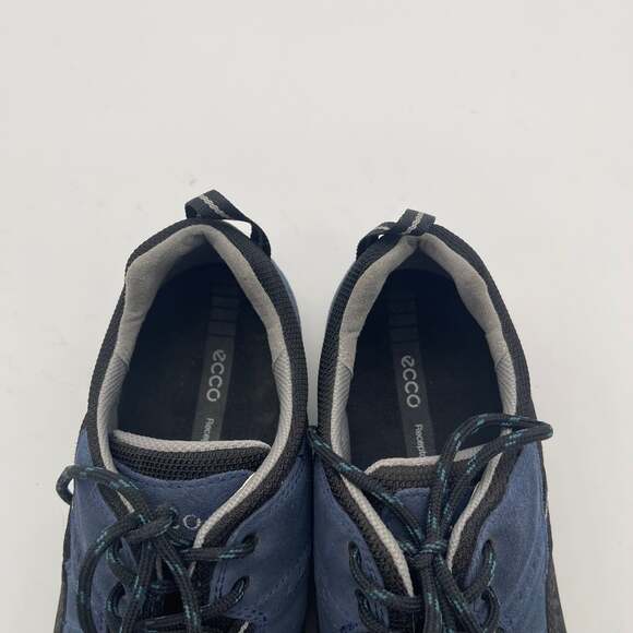 ECCO Yura Receptor Men's Blue Suede Gore-Tex Hiking Shoes